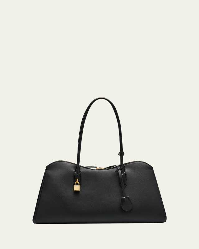 Stella Ryder Open Tote Bag in Grainy Embossed Eco Vegan Leather